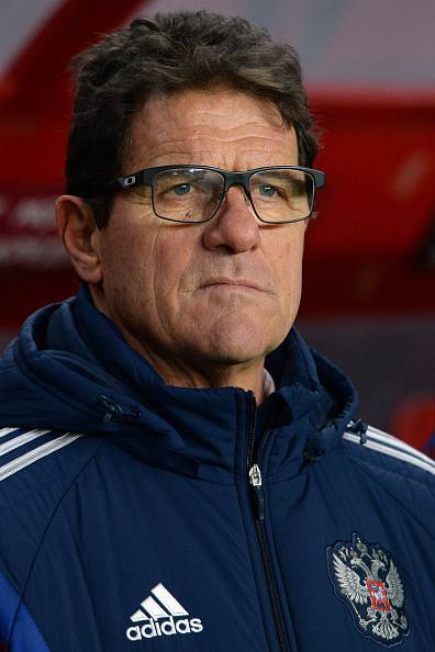 Fabio Capello (Photo credit should read VASILY MAXIMOV/AFP/Getty Images)