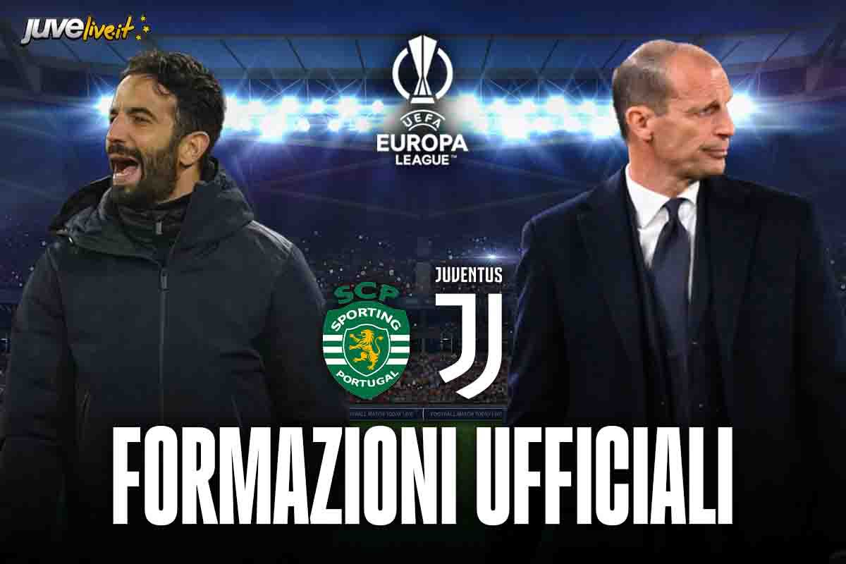 Sporting CP-Juventus formazioni ufficiali: Allegri li manda tutti in campo