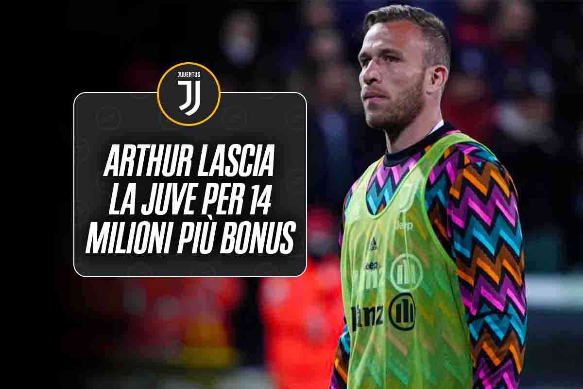 Arthur lascerà la Juventus