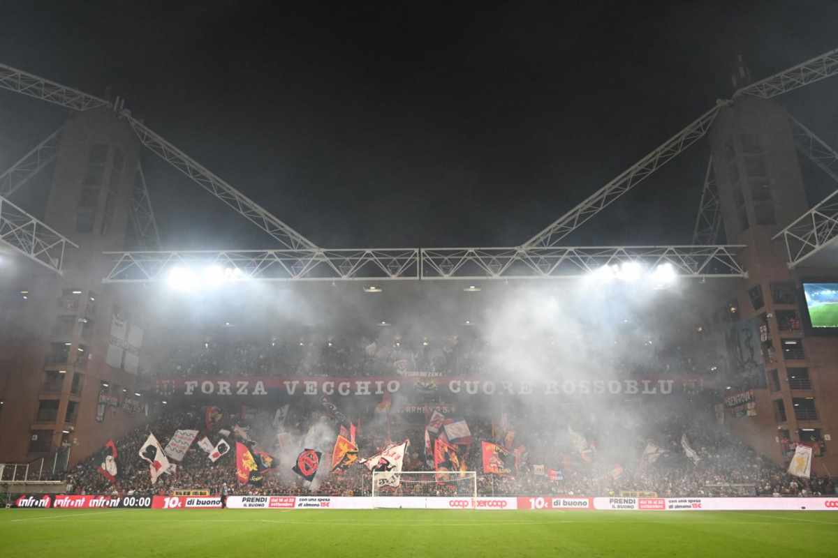 Genoa-Juventus, incendio choc: “Partita a rischio”