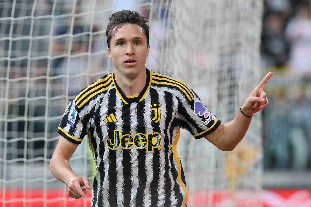 Federico Chiesa con la Juventus