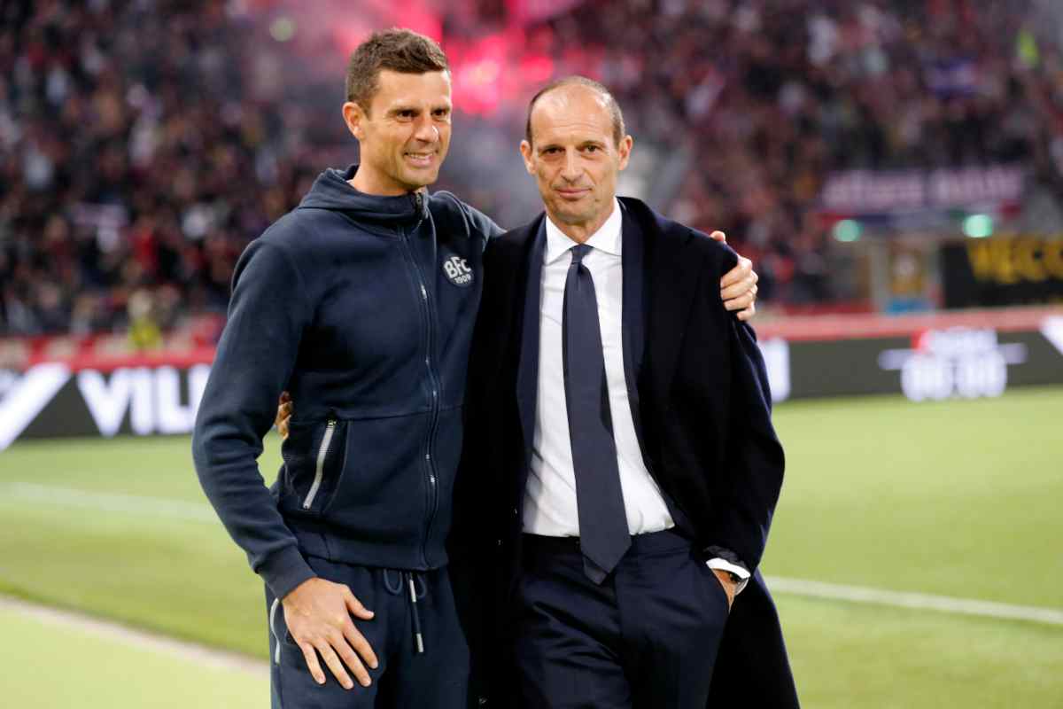 Thiago Motta e Massimiliano Allegri