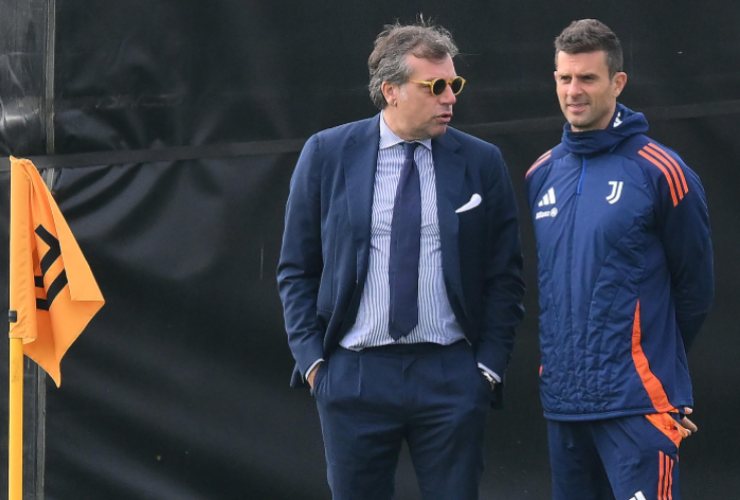 Thiago Motta e Cristiano Giuntoli 