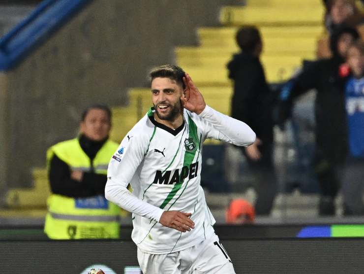 Berardi esulta dopo un gol