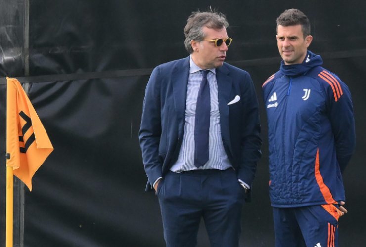 Thiago Motta e Cristiano Giuntoli 