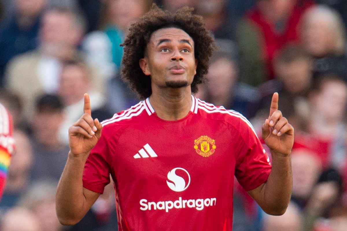 Esultanza Zirkzee Manchester United