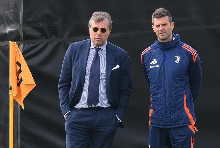 Thiago Motta e Cristiano Giuntoli