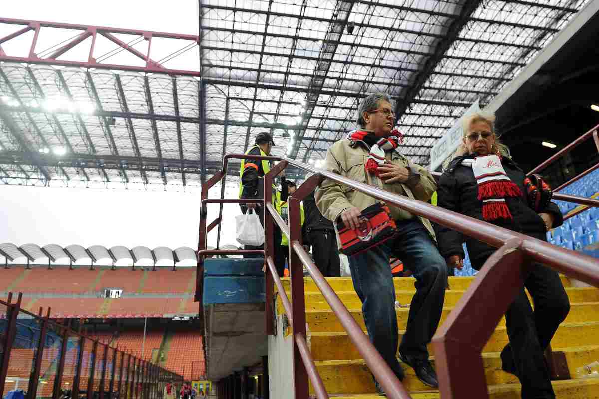 Tifosi lasciano San Siro