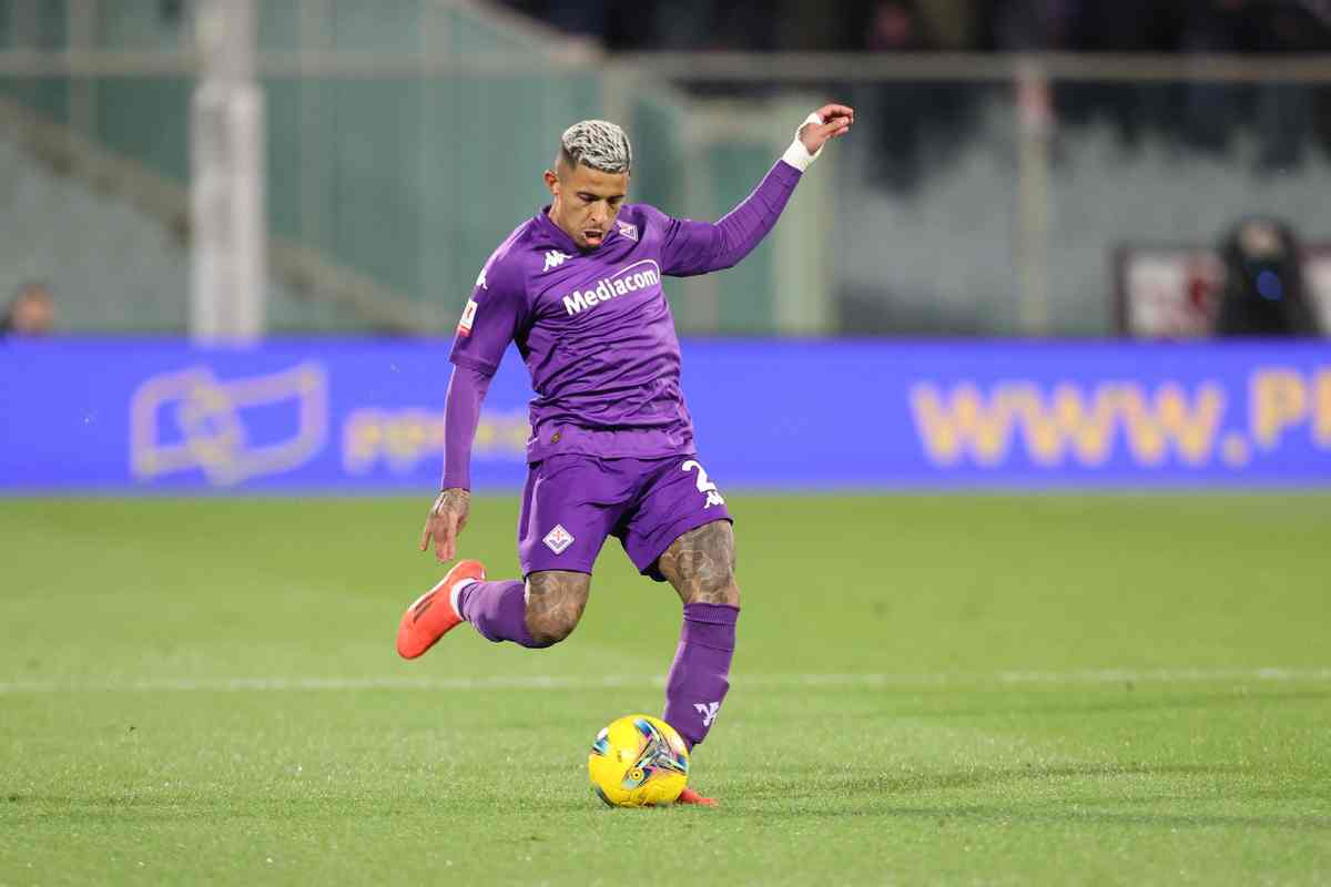 Dodo in azione con la Fiorentina 