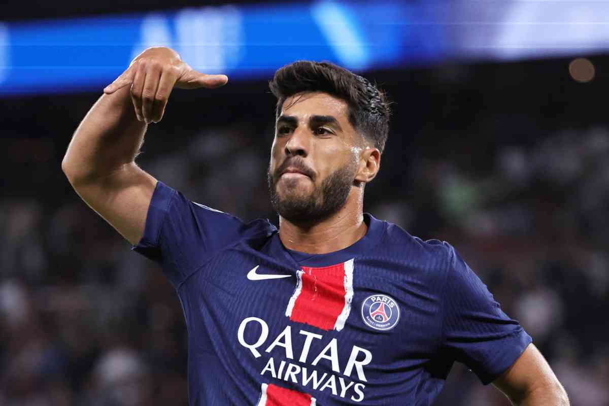 Marco Asensio con la maglia del PSG