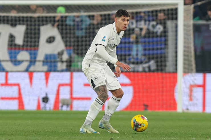 Olivera in azione contro l'Atalanta 