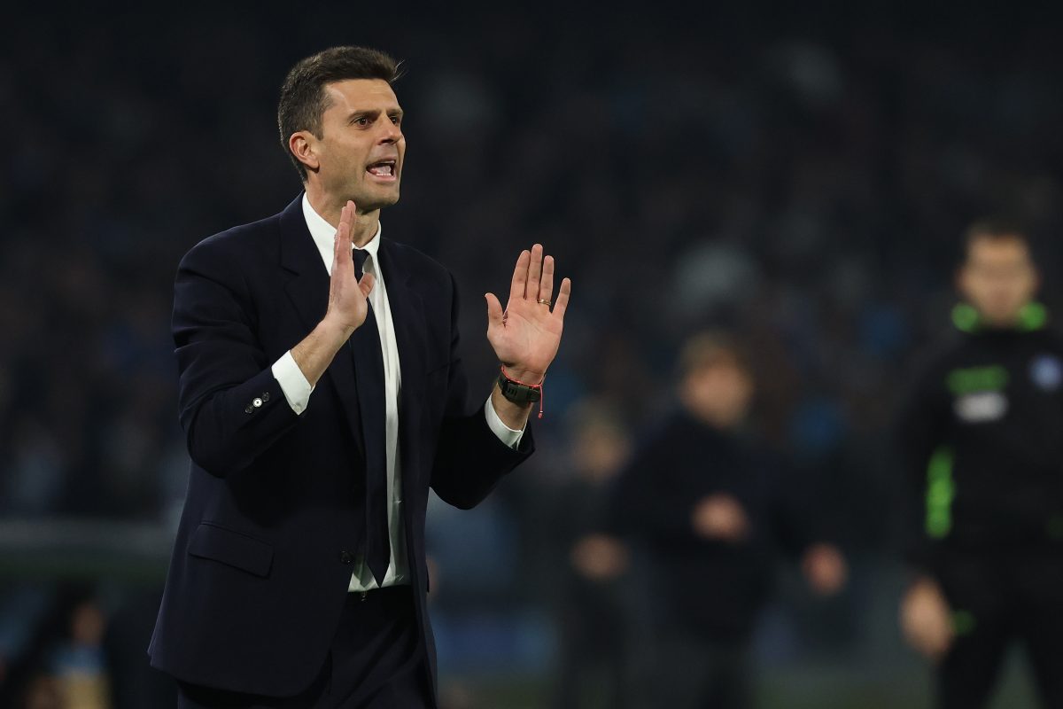 L'allenatore della Juventus Thiago Motta