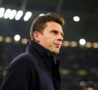 Thiago Motta a bordo campo prima di un match della Juve