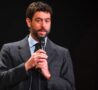 Andrea Agnelli con il microfono tra le mani